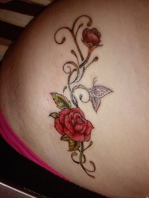 rose tattoos for girls on shoulder. Tattoos Rose Design on Women Shoulder You Like This ! you try to paint in 