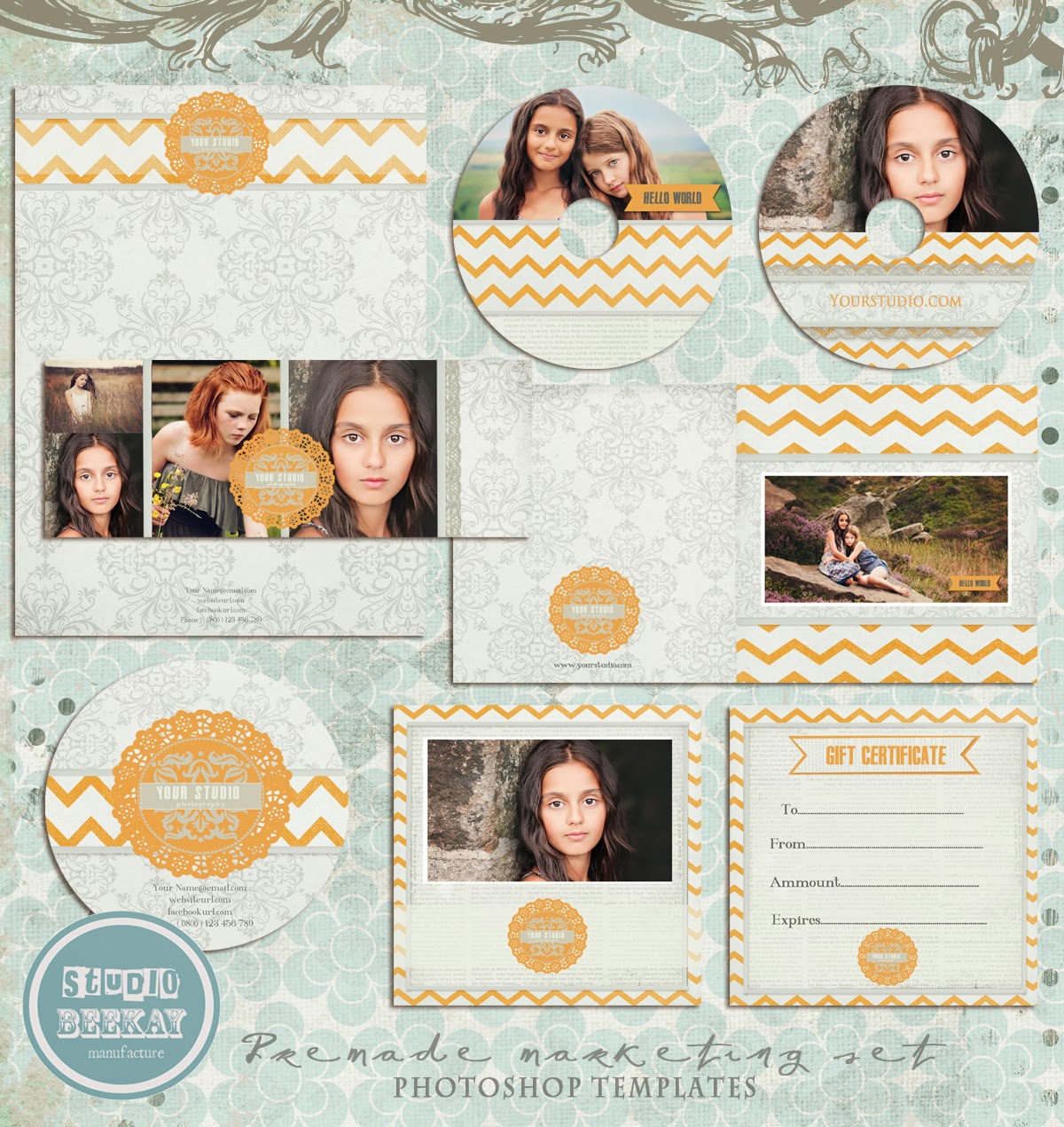 photoshop templates for pro photographers premade marketing set