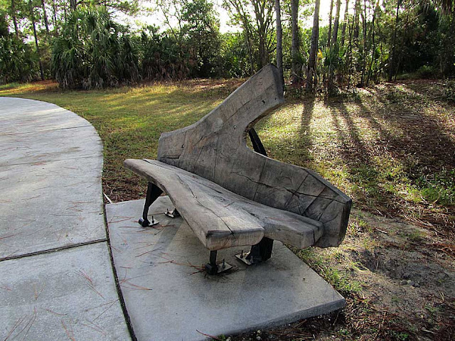 Bench by Christopher Fennell, Wall Springs Park, Palm Harbor, Florida