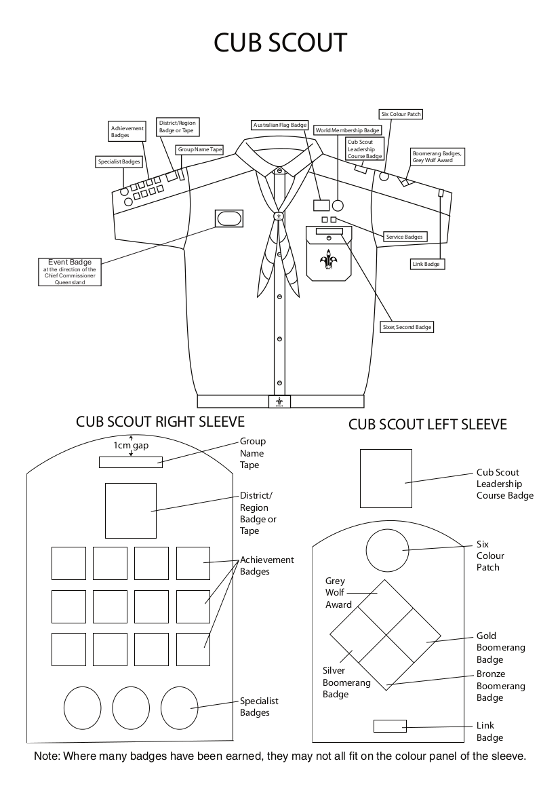 The Gap Cub Scouts Badges