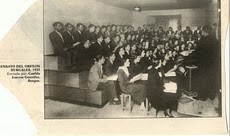 Ensayo del Orfeón Burgalés. 1935. Antonio José.