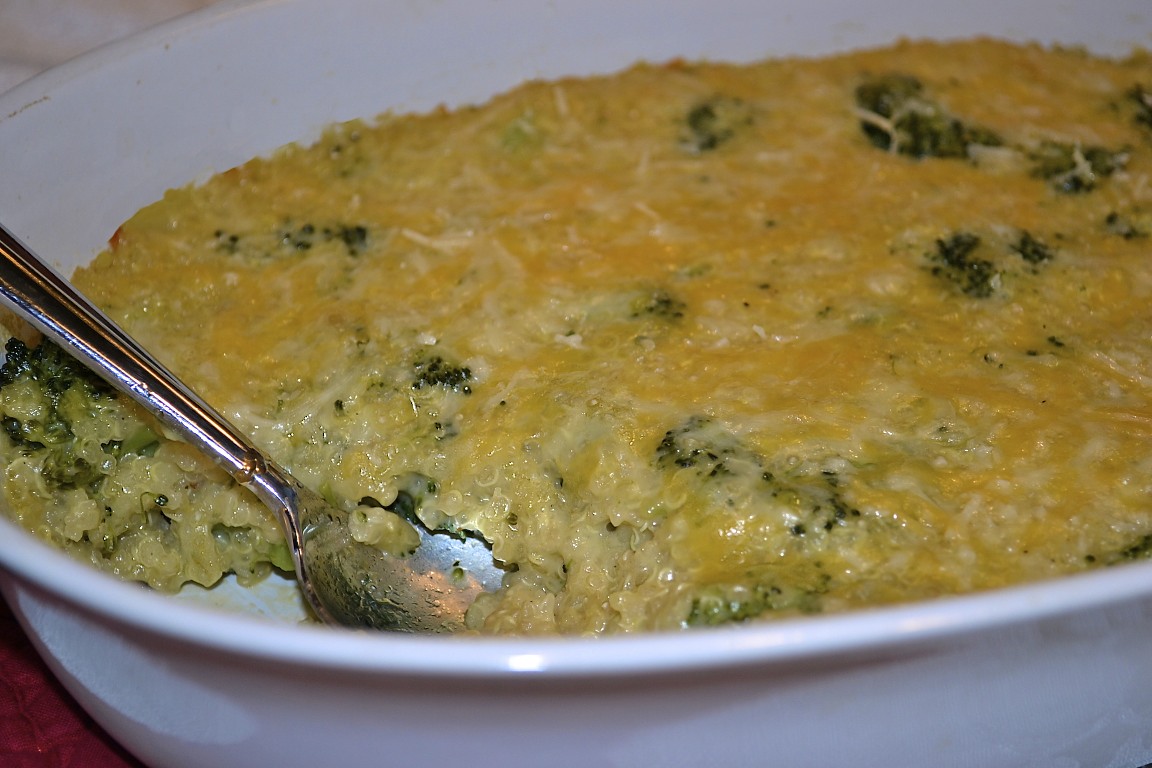 Boy Cheese Sandwich BroccoliQuinoa Casserole