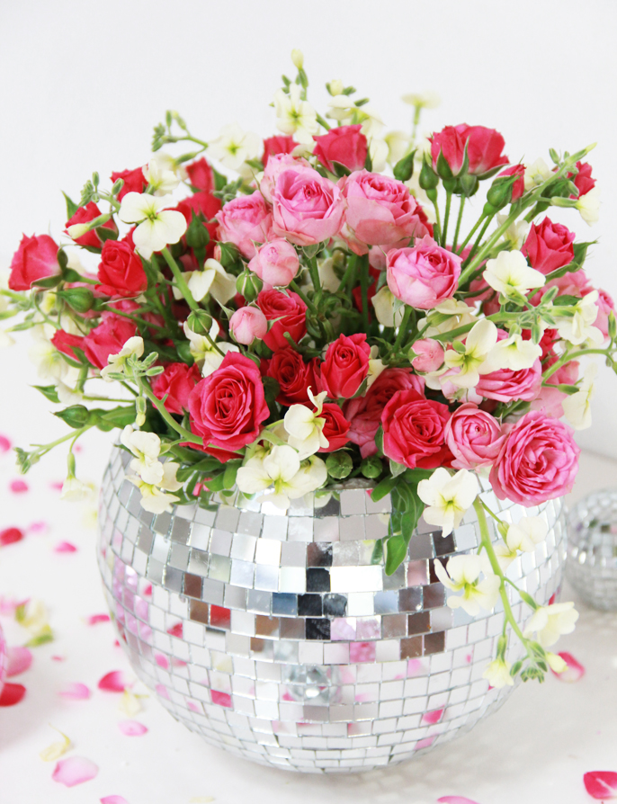 A Bubbly Life DIY Disco Ball Vase