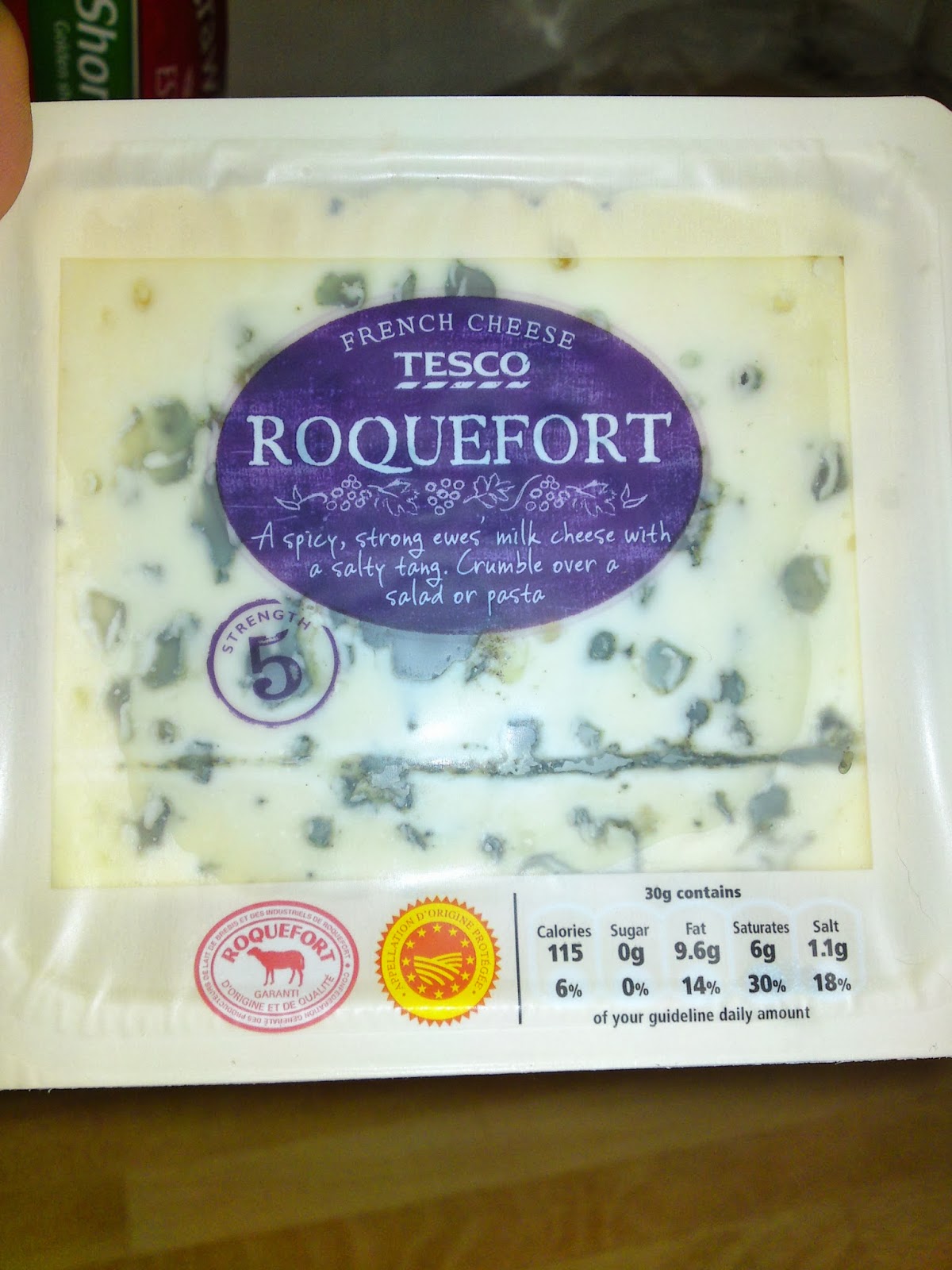 Lactose Free UK Tesco Roquefort safe cheese