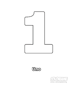 Dibujos Para Dibujar Numero 1 Dibujos Para Colorear
