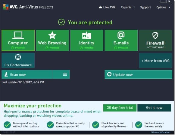 AVG Antivirus Free 2013
