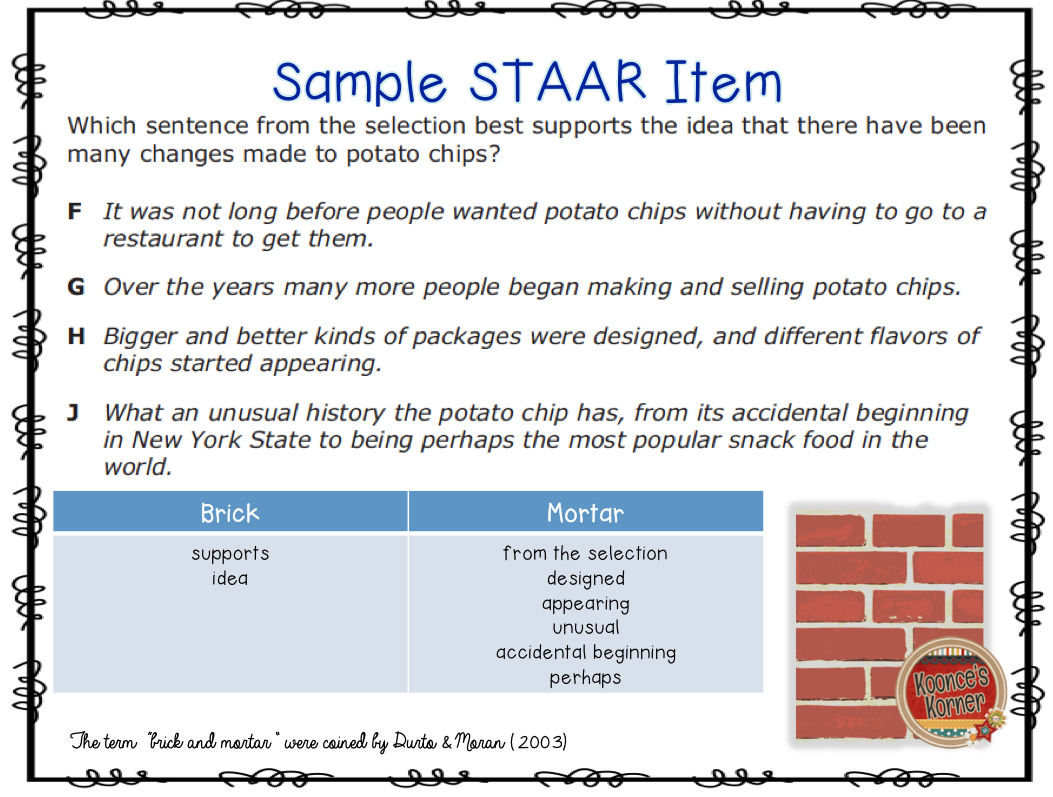 Koonce's Korner Building Academic Vocabulary "Brick and Mortar" Words