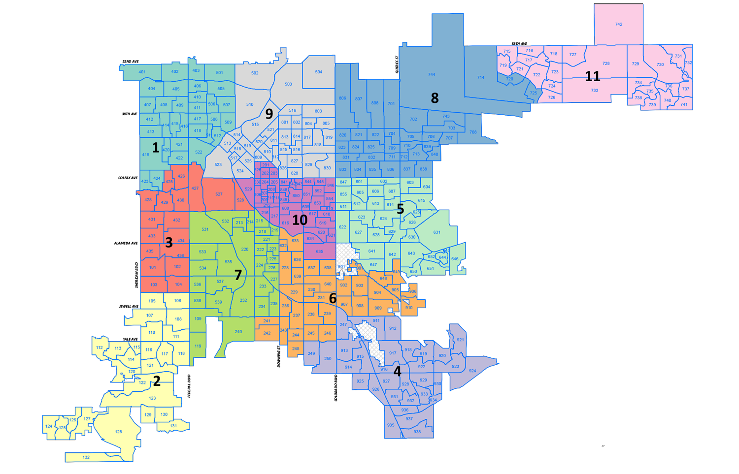 Denver District Map City Council Denver District Map City Council