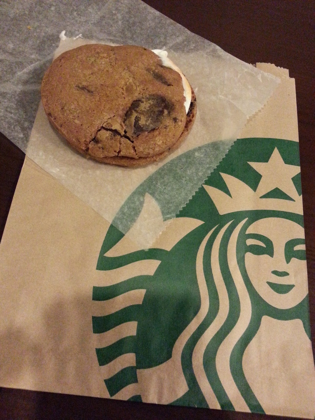 AVFTL Chocolate Chip Cookie Sandwich from Starbucks Coffee