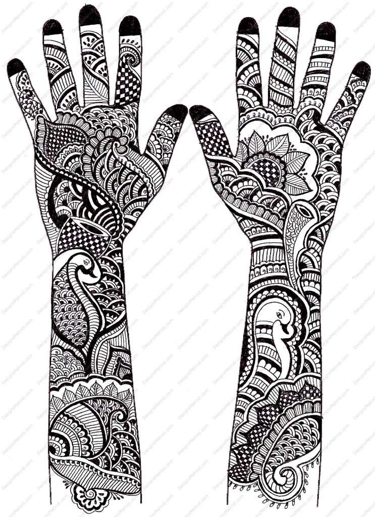 hic Bridal Hand Henna Mehndi Design by Sargam Gupta