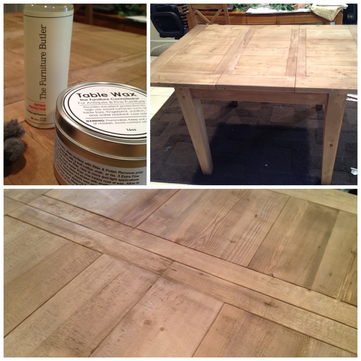 CHEZ DUFRESNE The raw pine table