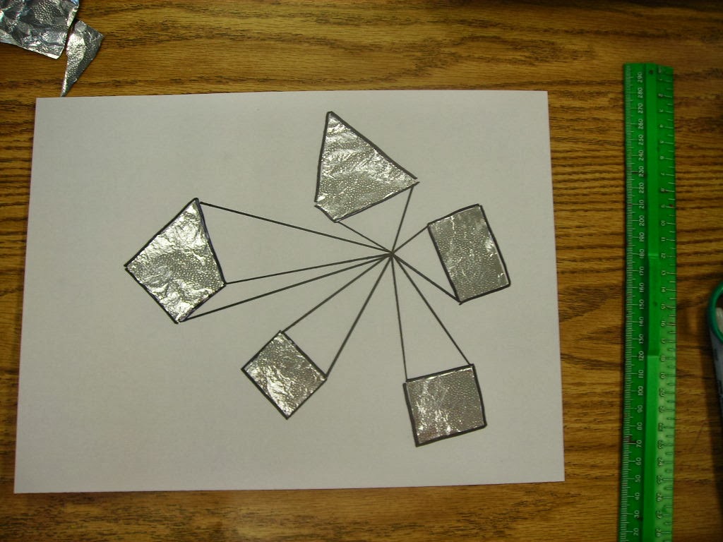 Fine Lines One Point Perspective and Quadrilaterals