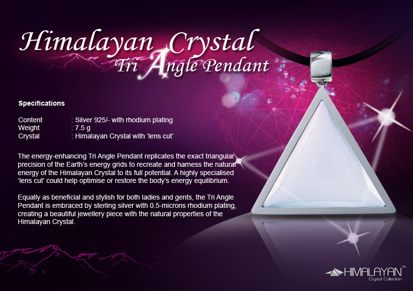 Himalayan crystal natural energy pendant.Jewellery with health benefit.Business opportunity