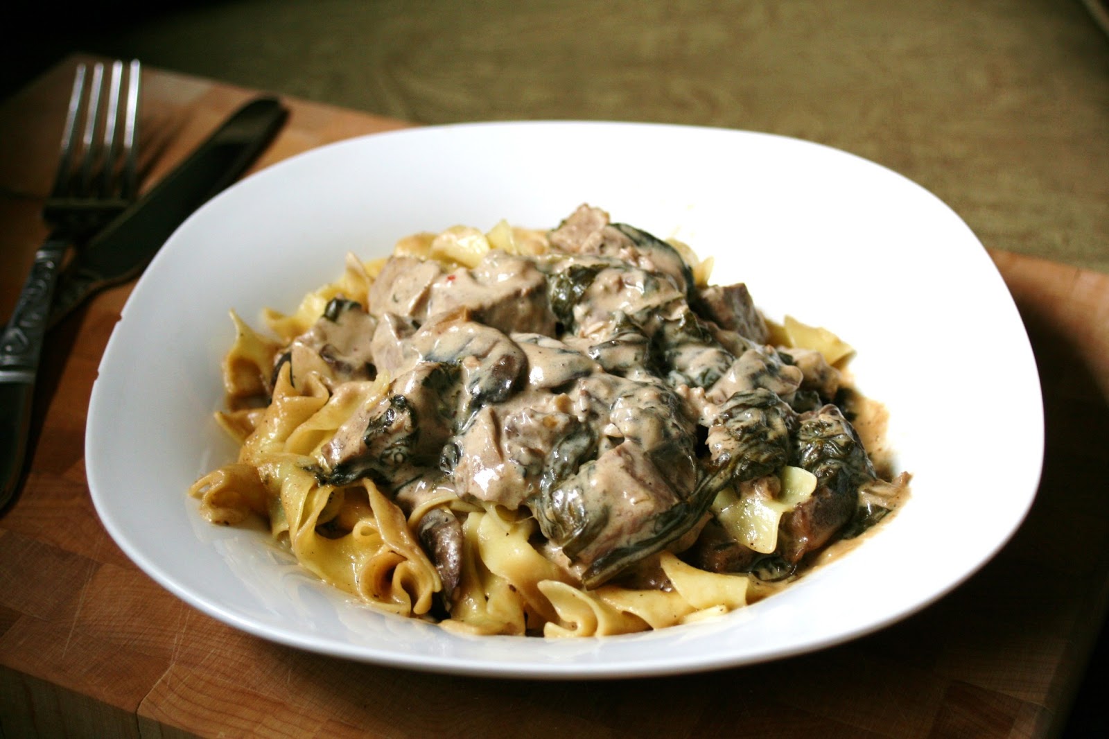 I Thee Cook Beef Stroganoff Florentine