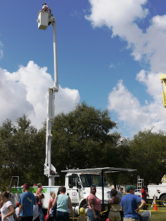 Bucket Truck Rides at the Big Toy & Truck Event in Fort Lauderdale