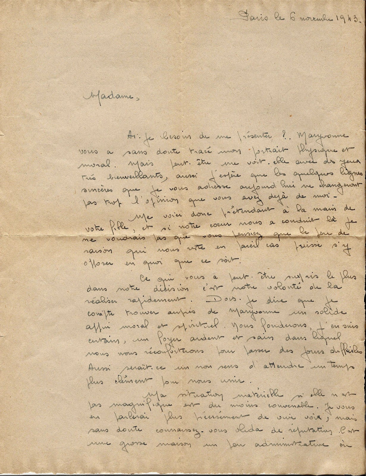 lettre de rencontre