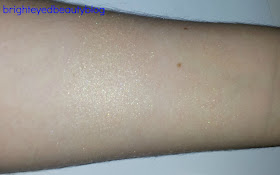swatches of theBalm's Mary-Lou Manizer with flash swatches of theBalm's Mary-Lou Manizer