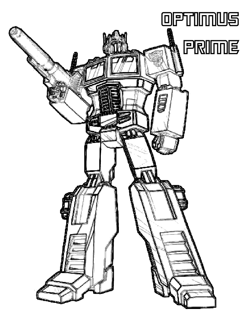 Transformers Coloring Pages Optimus Prime Coloring Pages