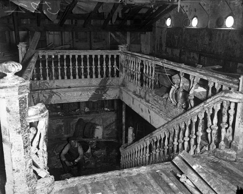Interior of Eastland After the Disaster ~