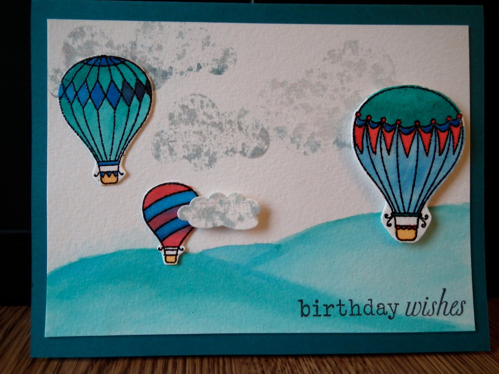 Crafty Card Tricks Hot Air Balloon Birthday Wishes
