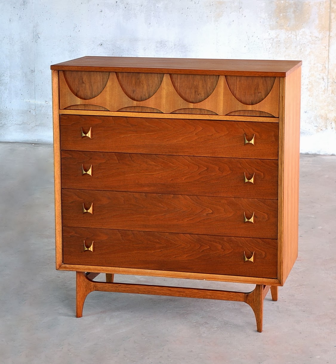 SELECT MODERN Broyhill Brasilia Highboy Dresser