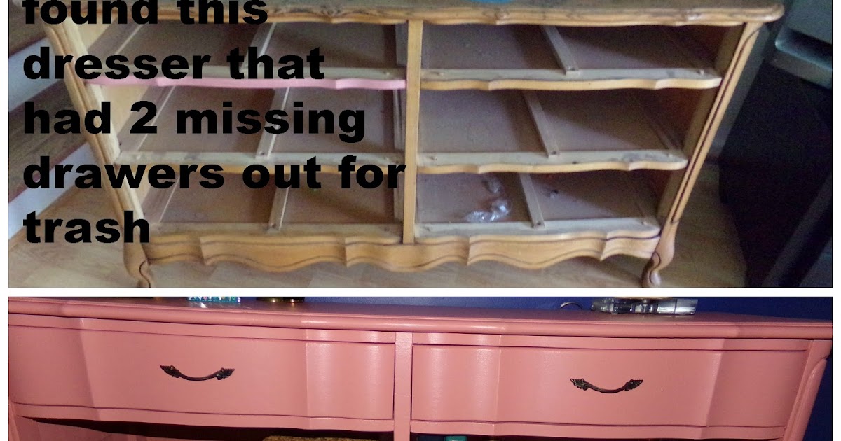 Before, After and Recipes in between recycled dresser with missing drawers