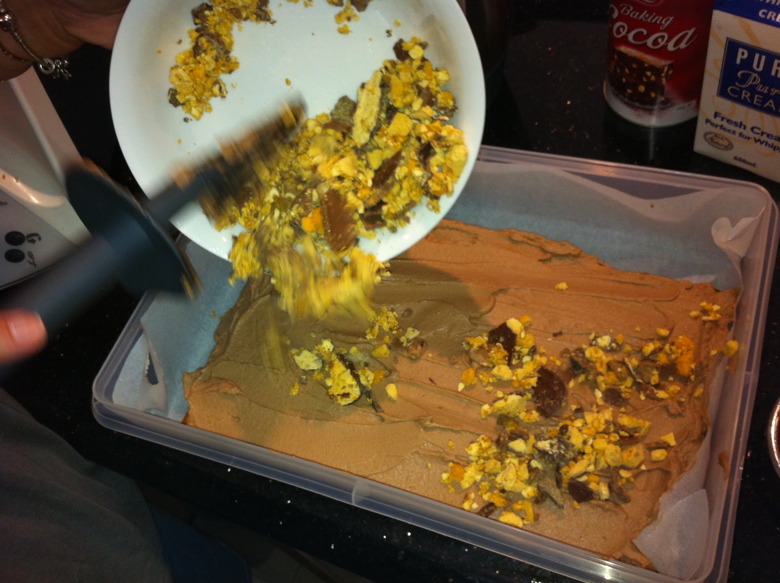 Miss Thermomixalot Crunchie Icecream Slice