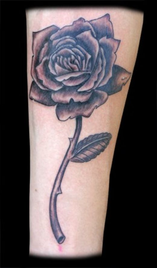 And my final black rose tattoo is this nice lil arm tattoo I really like 