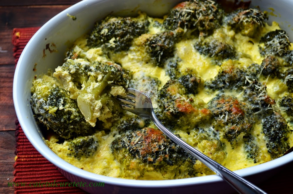 Broccoli gratinat CAIETUL CU RETETE