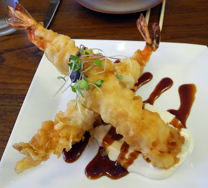 Tempura Shrimp – Colossal Prawns, Faux’nagi Sauce, Garlic Aioli