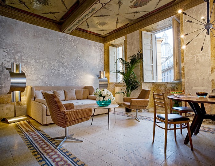 Italienische Designklassiker im rauen Vintage Charme – G-Rough Design Hotel in Rom