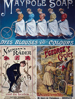 Старинные плакаты, посвященные велосипедам