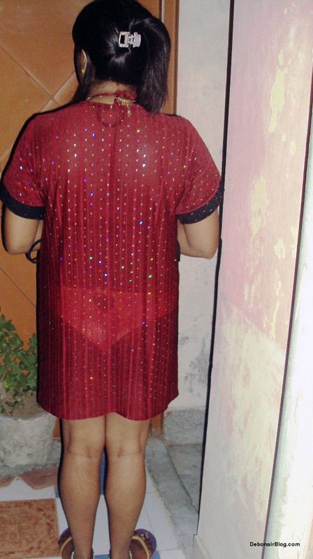 Hot desi bhabhi posing in transparent night dress showing tits and panty  pics | primasdamoda