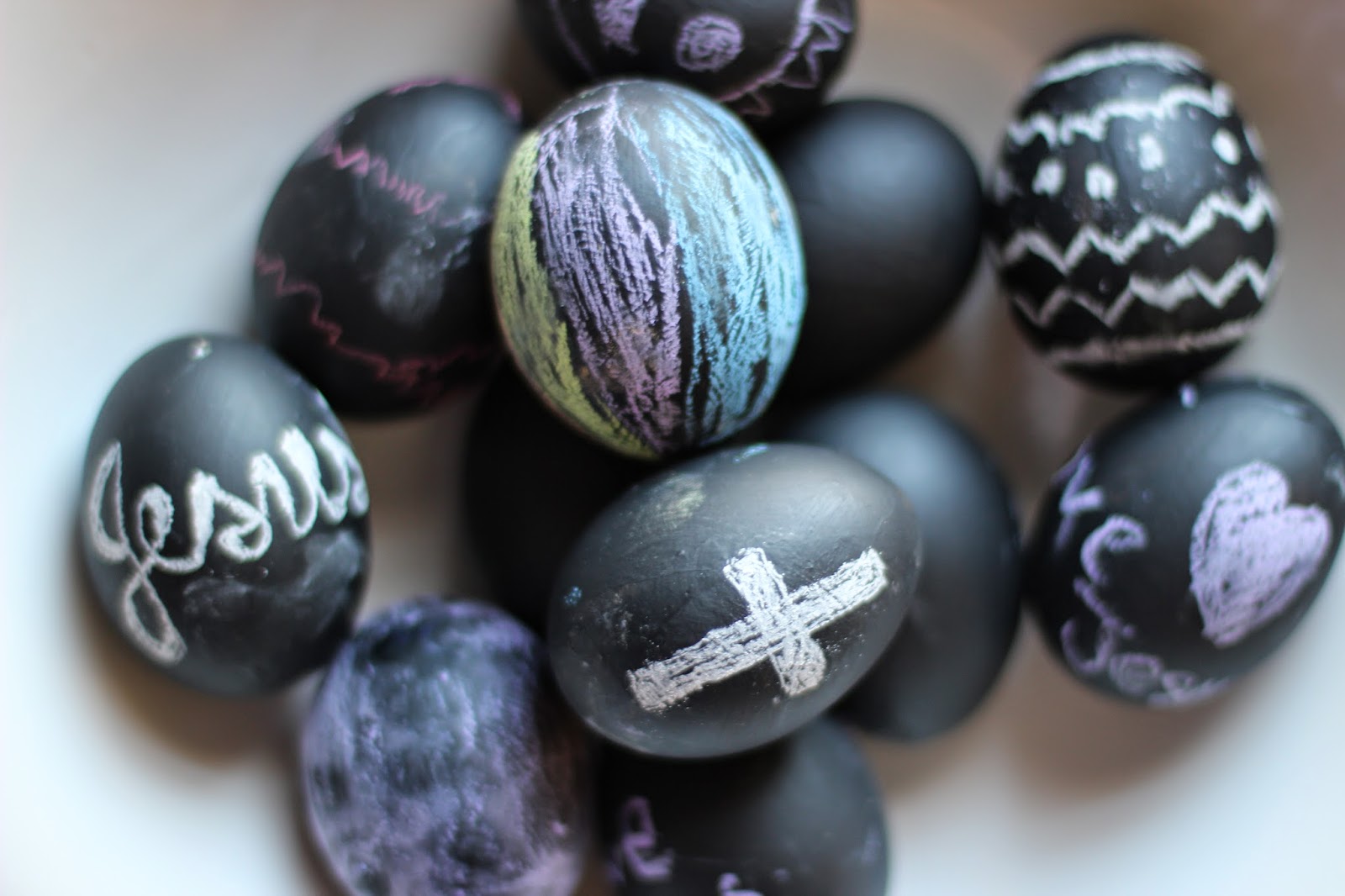 Be Still Life Chalkboard Paint Easter Eggs