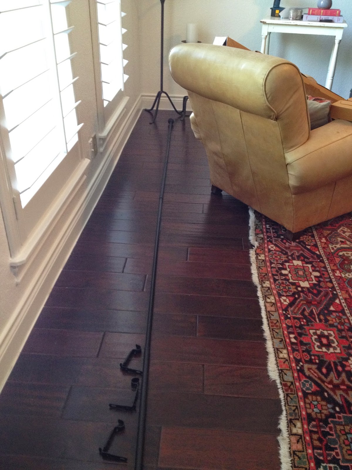 The Decorating Duchess How to Make a Really Long Curtain Rod