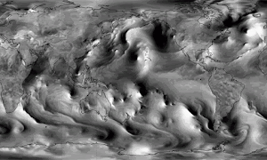 EARTH GRAVITY WAVES RIPPLING THROUGH THE ATMOSPHERE