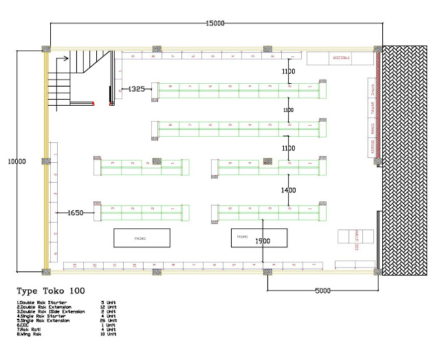 Contoh Layout Minimarket | type toko 100 Contoh Layout Minimarket | type toko 100