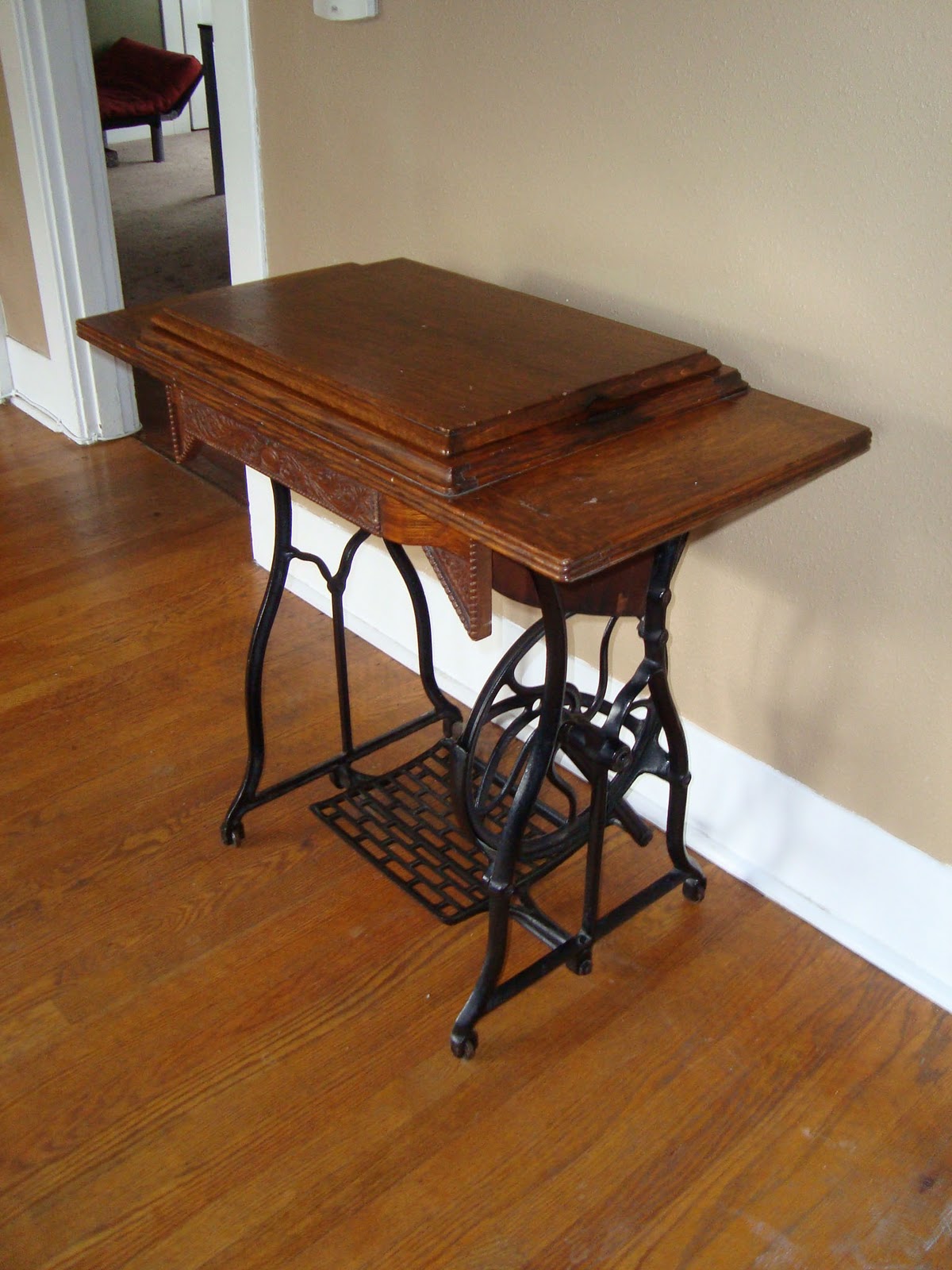 DevinDerry 100+ year old sewing table refinish