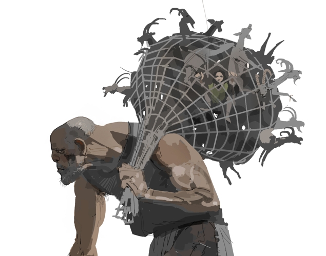 Film Sketchr See What The Giants Could Have Looked Like In Jack The Giant Slayer Concept Art By Dermot Power