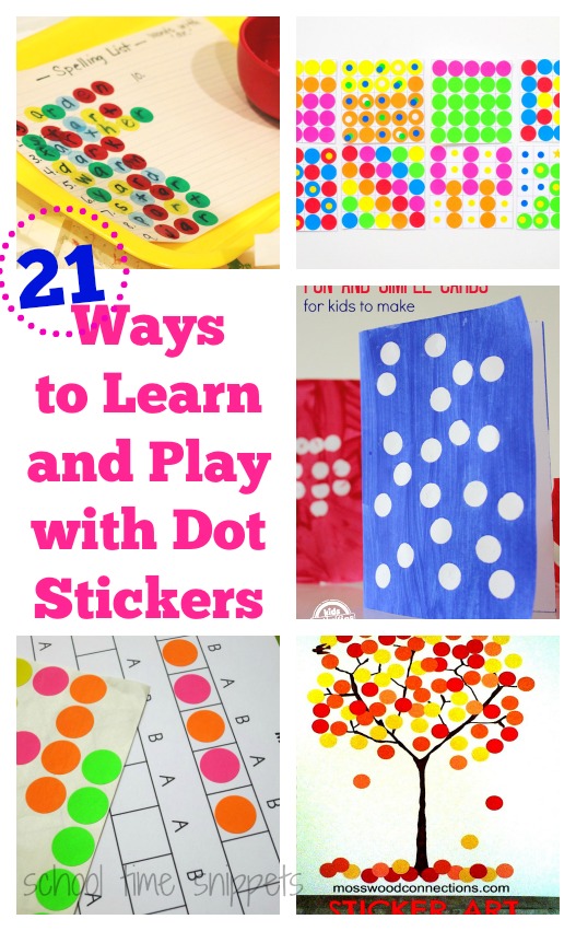 21 Sticker Activities for Kids School Time Snippets