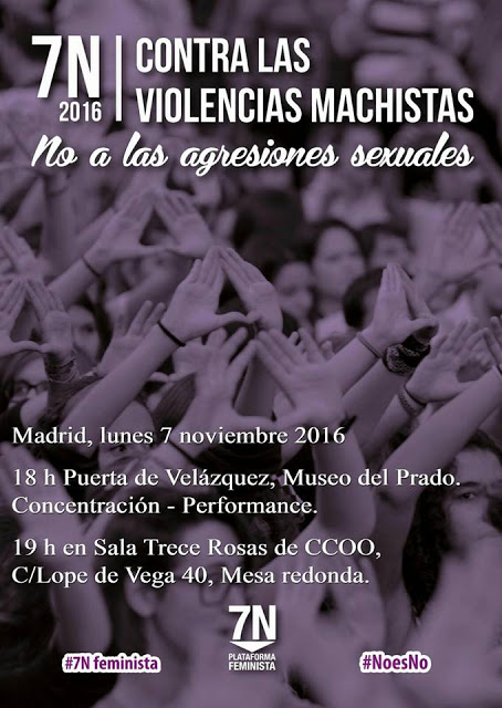 7 noviembre Manifestación contra la violencia machista
