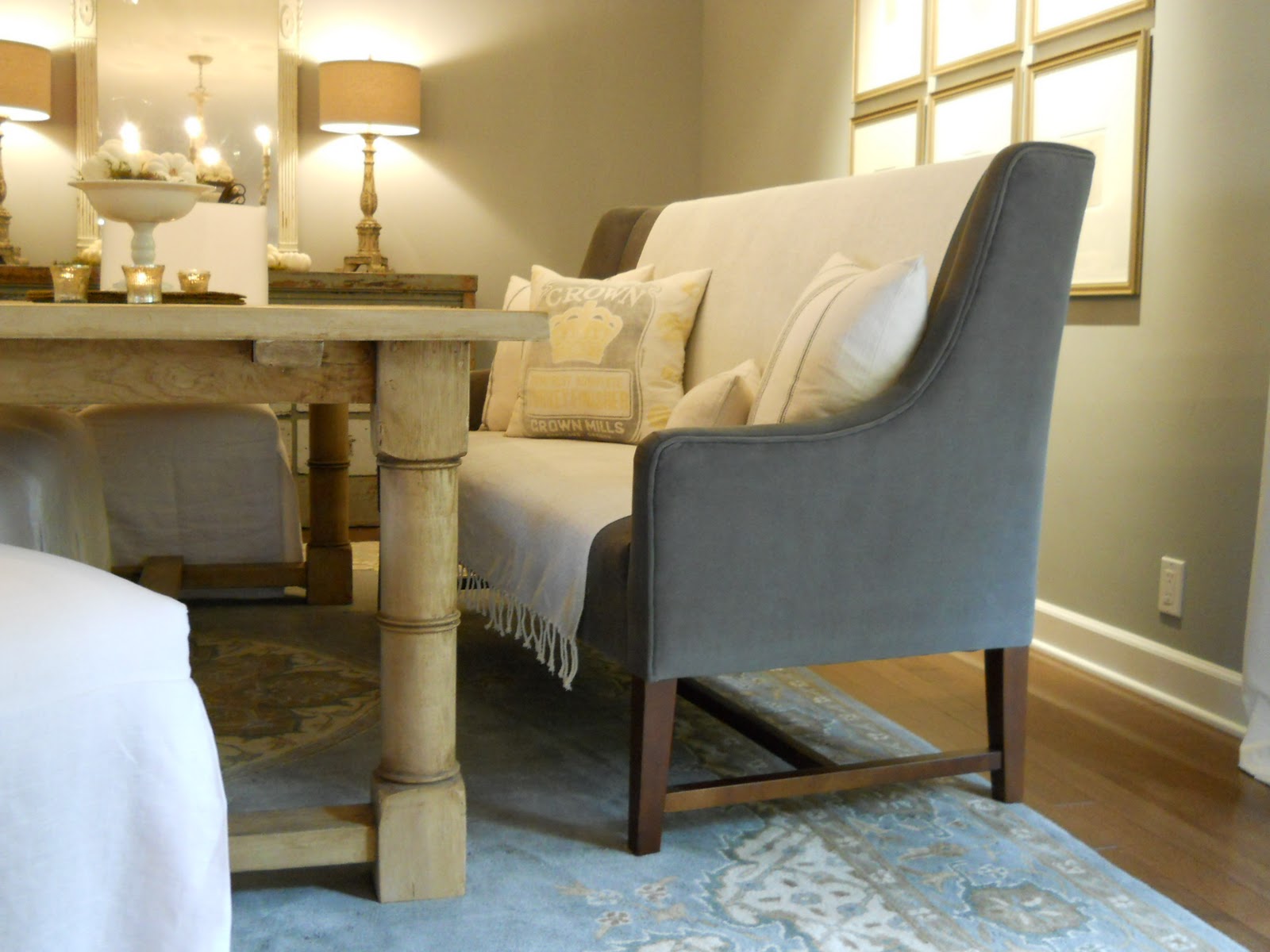 Beautiful settee bench in kitchen traditional with dining settee ...
