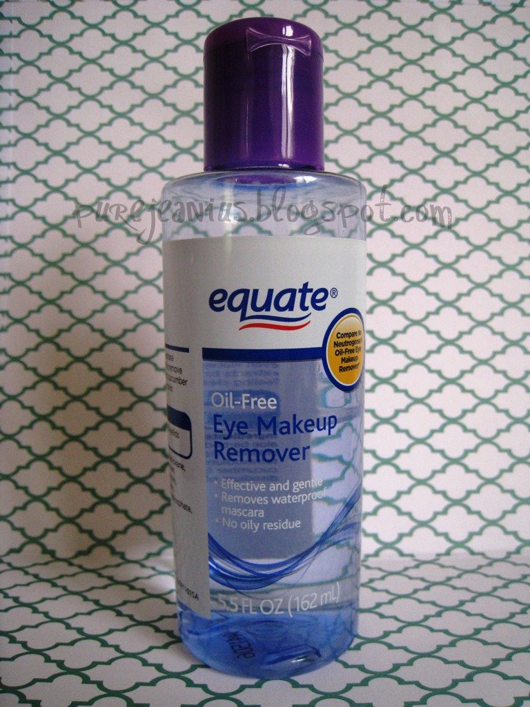 Equate OilFree Eye Makeup Remover pure Jeanius
