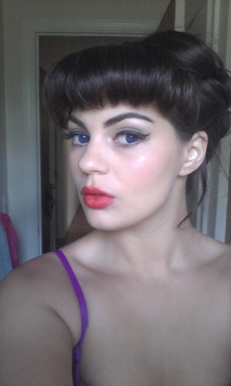 Use Your Words Pin Up Wedding Makeup And Hair