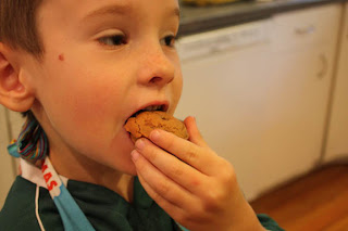 The taste test. Yummy and gluten free!