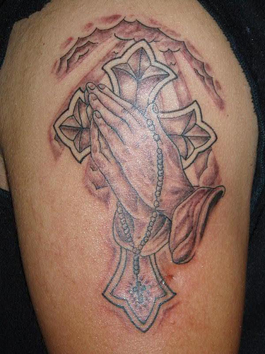 Latest Rosary ankle tattoos