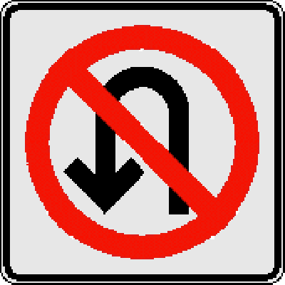 Senales+Carro Esta imagen muestras que esta PROHIBIDO hacer un retorno, en cualquier ...