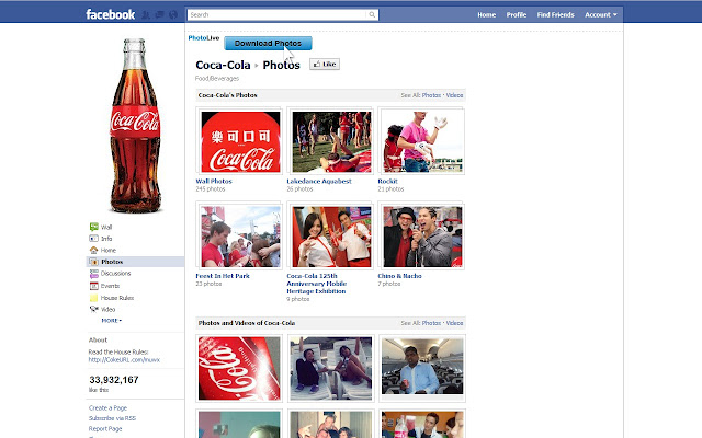 Download all photos from facebook by photolive google chrome extension