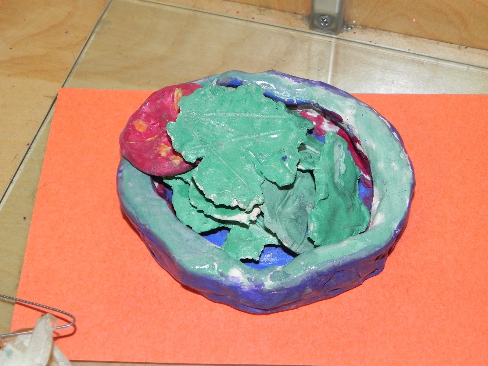 Mrs. Rodins Art room Clay Food Art Lesson, 5th grade