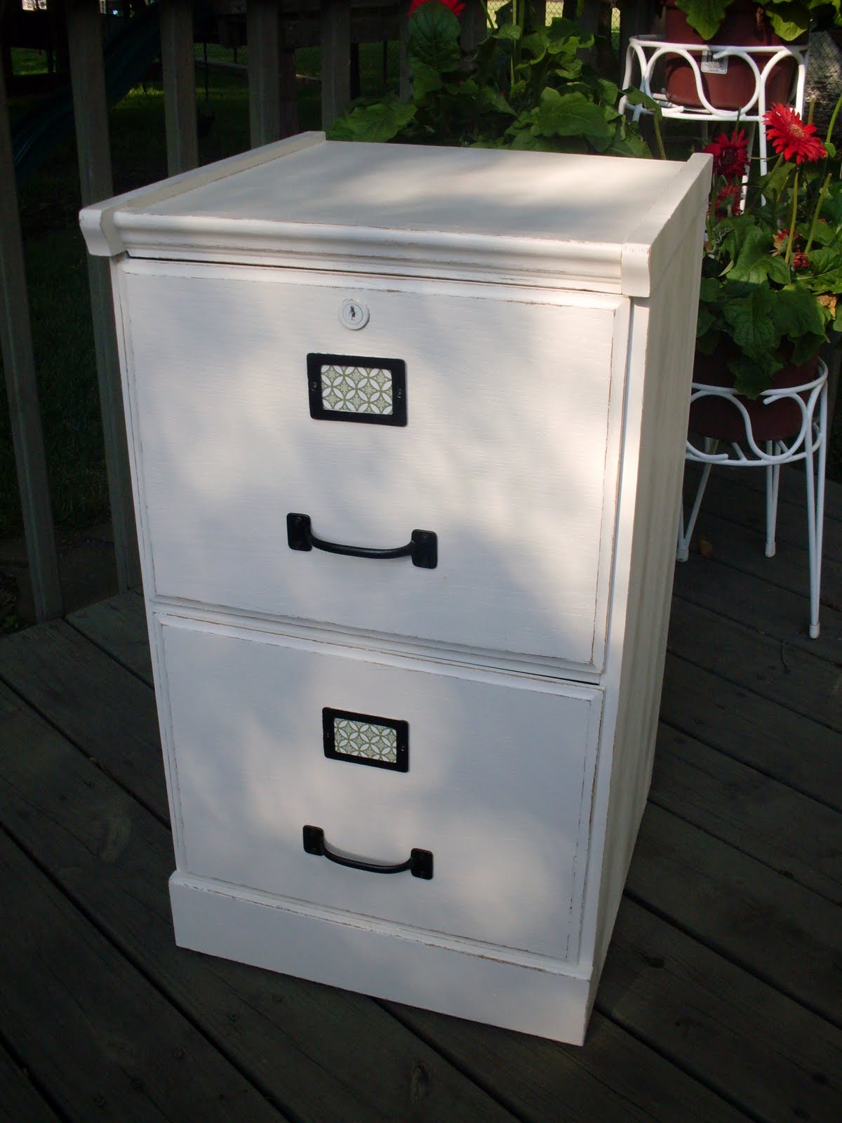 Your Chic Nest Shabby Chic Painted File Cabinet